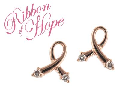 A036-54047: PINK GOLD EARRINGS .07 TW