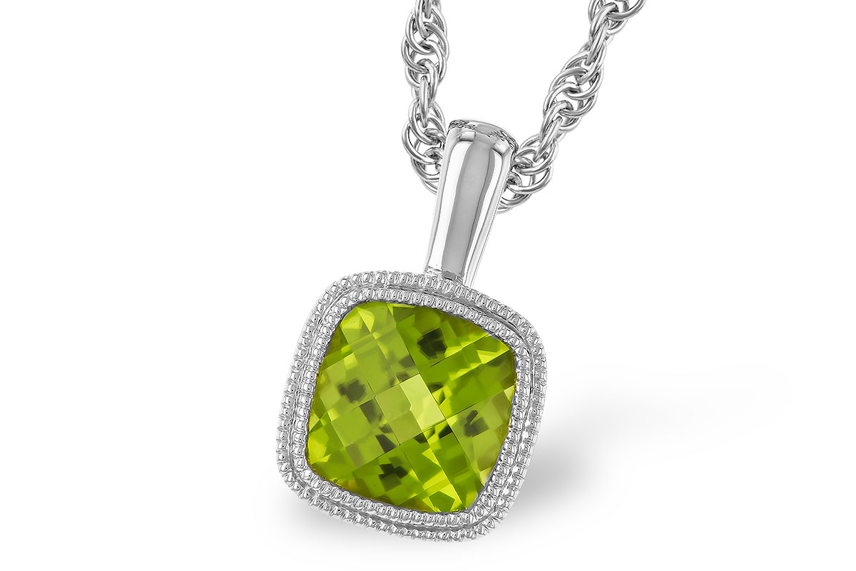 D310-14992: NECKLACE .95 CT PERIDOT