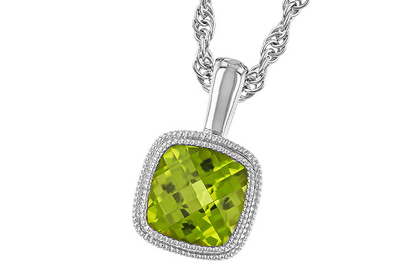 D310-14992: NECKLACE .95 CT PERIDOT