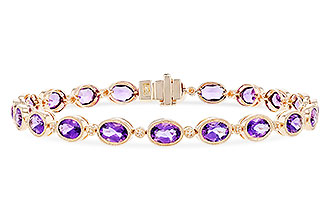 E310-11337: BRACELET 6.86 TW AMETHYST 6.90 TGW