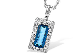 F226-53101: NECK 1.55 LONDON BLUE TOPAZ 1.70 TGW