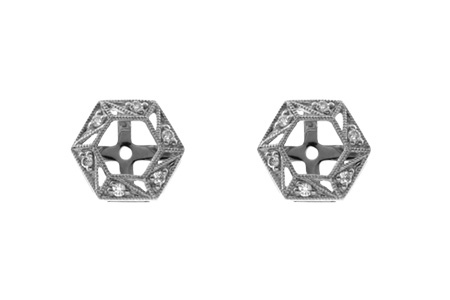 K036-54010: EARRING JACKETS .08 TW (FOR 0.50-1.00 CT TW STUDS)