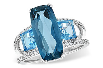 K226-51310: LDS RG 6.40 TW BLUE TOPAZ 6.67 TGW