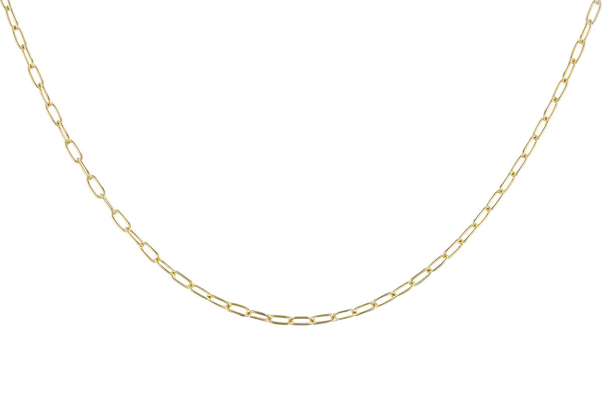 L310-14991: PAPERCLIP SM (8IN, 2.40MM, 14KT, LOBSTER CLASP)